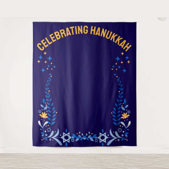Tapiz Personalizado HANUKKAH, REUNIÓN FAMILIAR (Anverso)
