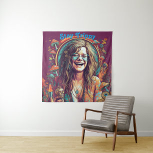 Tapiz Personalizado Hippie Boho Stay Trippy Vibes Person