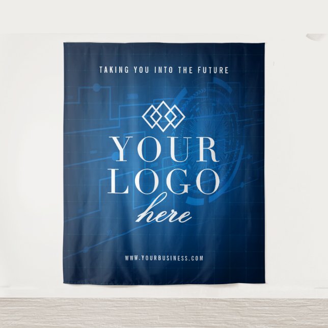 Tapiz Personalizado Logo Trade Show Event Background (Anverso)