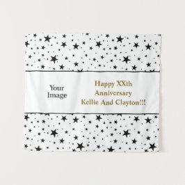 Tapiz Personalizado Mensaje/Foto Aniversario Estre