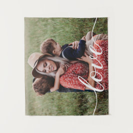 Tapiz Personalizado moderno Photo Love Script