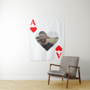 Tapiz Personalizado monograma único de fotografía de cor