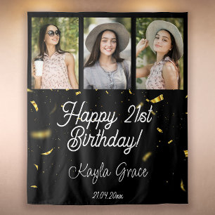Tapiz Personalizado Multi Photo Fiesta Fondo de pared Cu
