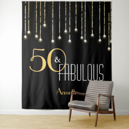 Tapiz Personalizado Nacimiento Dorado Negro Fondo de fot