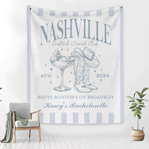 Tapiz Personalizado Nashville Bachelorette Rodeo Cocktai