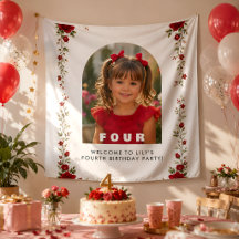 Tapiz Personalizado Niña Edad 4
