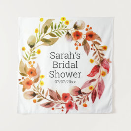 Tapiz personalizado para ducha de boda