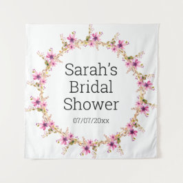 Tapiz personalizado para ducha de boda
