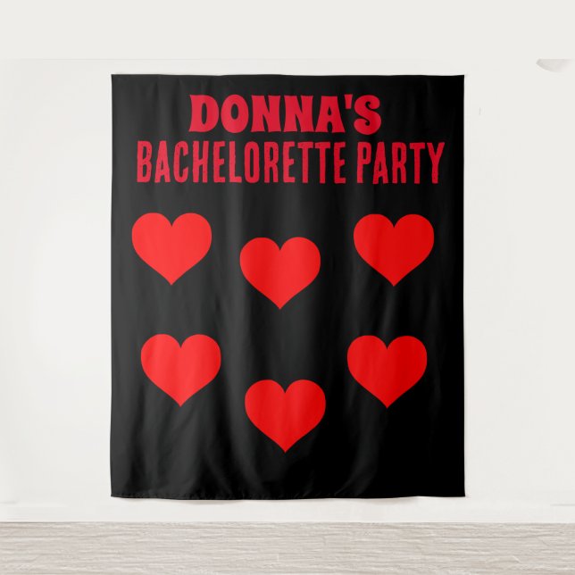 TAPIZ PERSONALIZADO PARA FIESTA DE SOLTERA (Anverso)