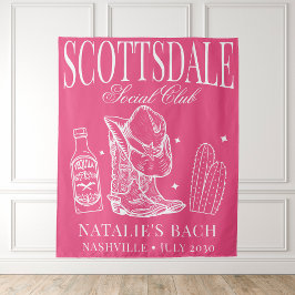 Tapiz Personalizado Scottsdale Bachelorette Party Social