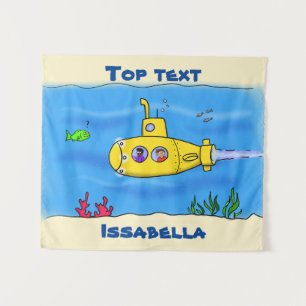 Tapiz Personalizado submarino feliz