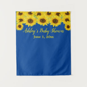 Tapiz Personalizado Sunflowers Baby Shower Photo Booth P