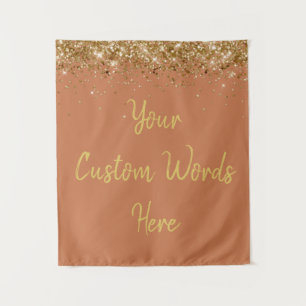 Tapiz Personalizado Terracotta Birthday Party Photo Boot