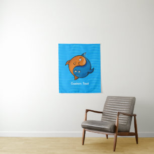 Tapiz Personalizado Yin Yang Fish