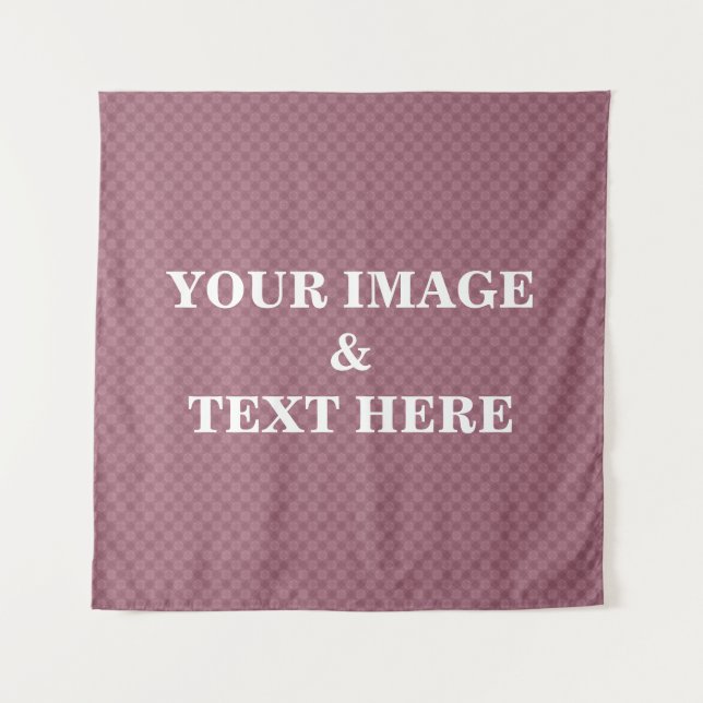Tapiz Personalized Custom Your Own Photo & Text Tapestry (Anverso)
