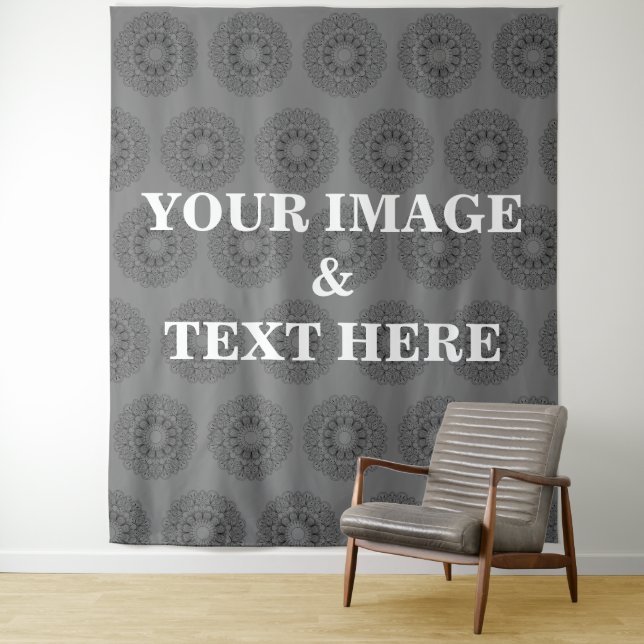 Tapiz Personalized Custom Your Own Photo & Text Tapestry (In situ)