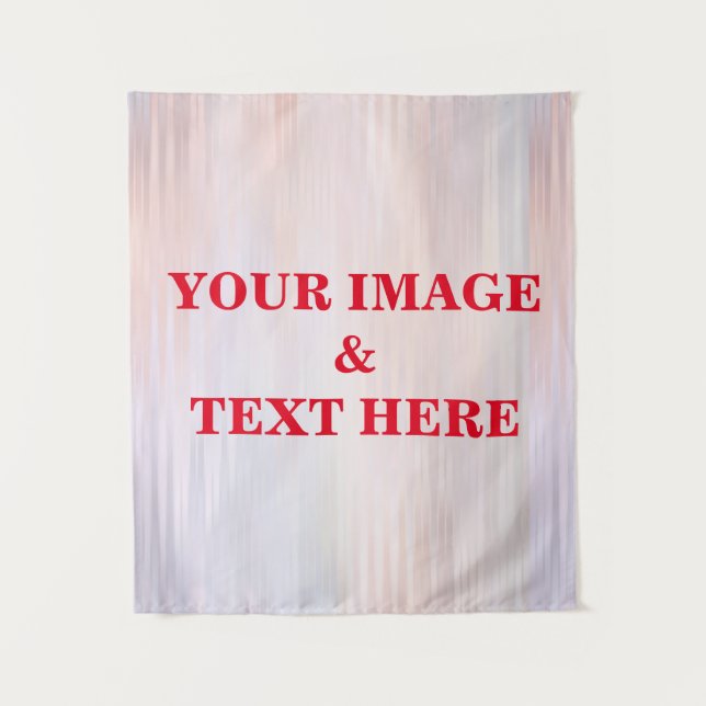 Tapiz Personalized Custom Your Own Photo & Text Tapestry (Anverso)
