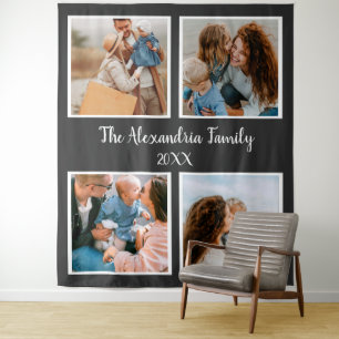 Tapiz Personalized family 4 photo collage template