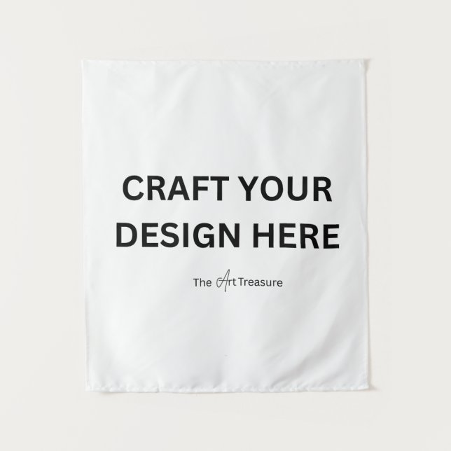 Tapiz Personalized with Your Design, Logo, or Message  (Anverso)