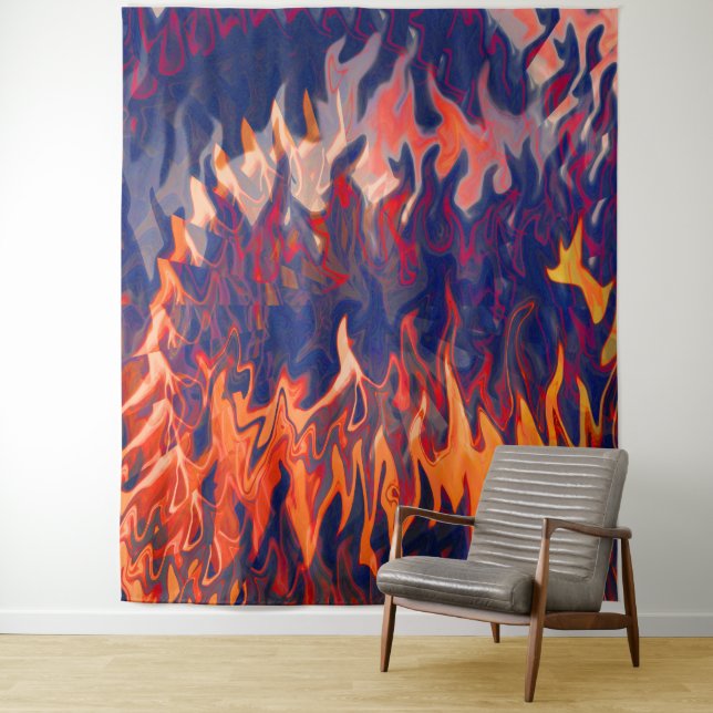 Tapiz Pesadillas de un bombero. (In situ)