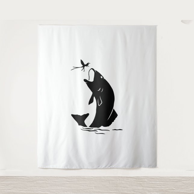 Tapiz Pesca de pesca de altura Salto de peces Larvea Hoo (Anverso)