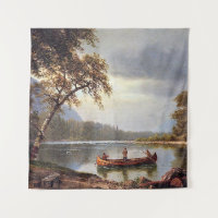 Pesca de salmón en el Cascapediac Albert Bierstadt