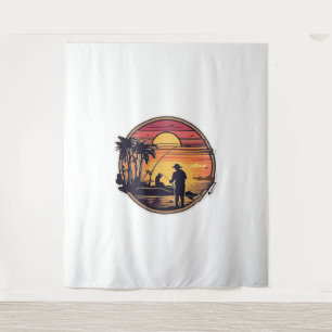 Tapiz Pescado pesquero retro