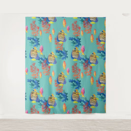 Tapiz Pescado tropical y coral