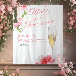 Tapiz Petales y Prosecco | Sombras de ducha de novia