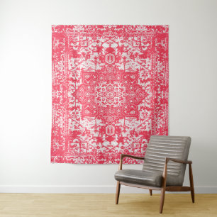 Tapiz Pétalos rosas en los sueños de Kilim