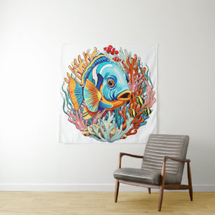 Tapiz Pez Tropical Colores Verano Vibraciones