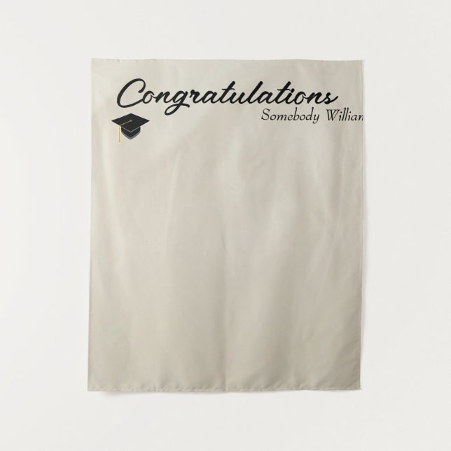 Tapiz Photo Backdrop for Grad party Faux Drapery (Anverso)