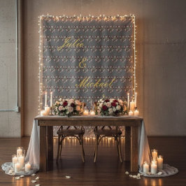 Tapiz photobooth mariage gris