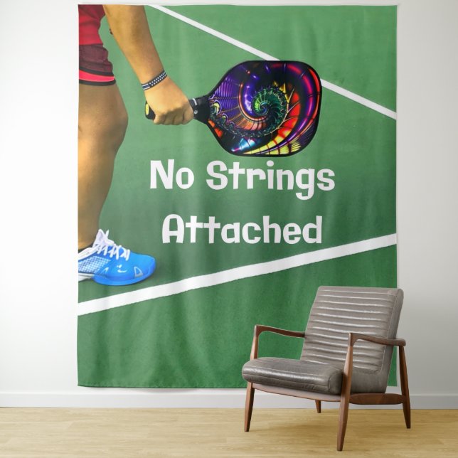 Tapiz Pickleball Gracioso Sin Cadenas Acompañadas (In situ)