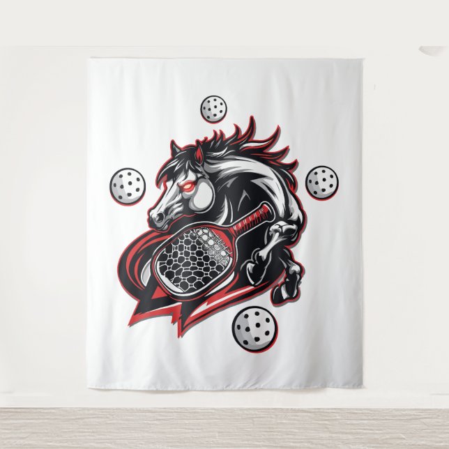 Tapiz Pickleball Horse Lover (Anverso)
