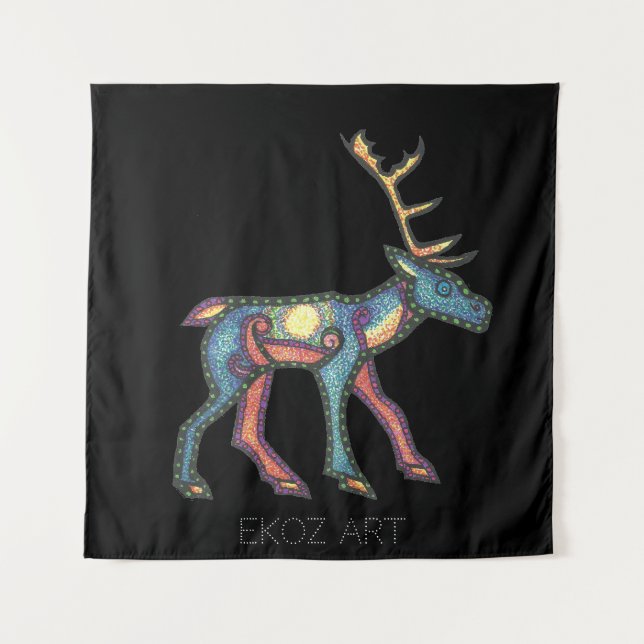 Tapiz Pictish Stag Sun (Anverso)