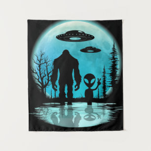 Tapiz Pie Grande OVNI Alien