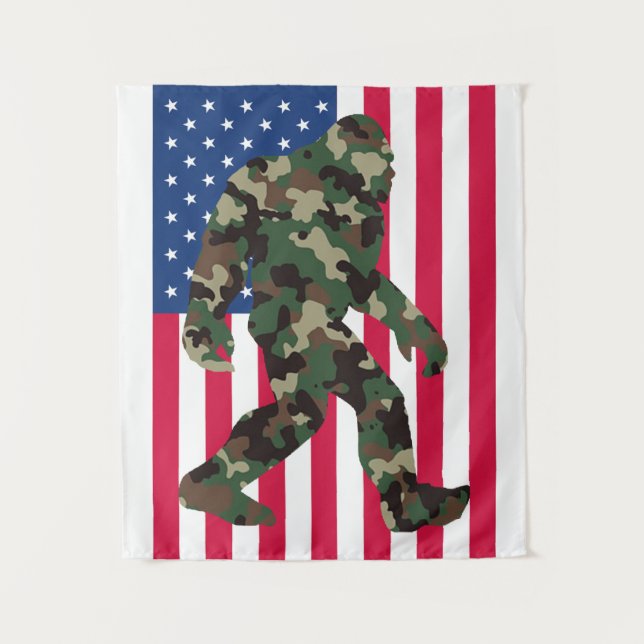 Tapiz Pie Grande Sasquatch Camuflaje (Anverso)