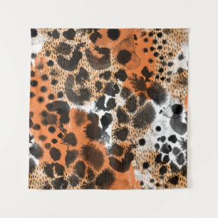 Tapiz Piel animal: patrón de leopardo creativo.