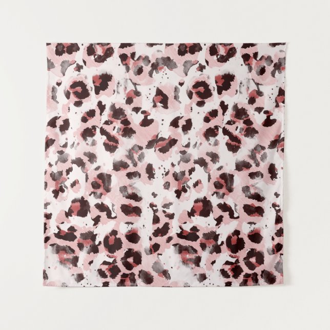 Tapiz Piel de animales leopardo: Elegancia de tinte de t (Anverso)