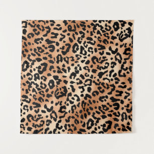 Tapiz piel de leopardo. Diseño elegante de blusa con leo