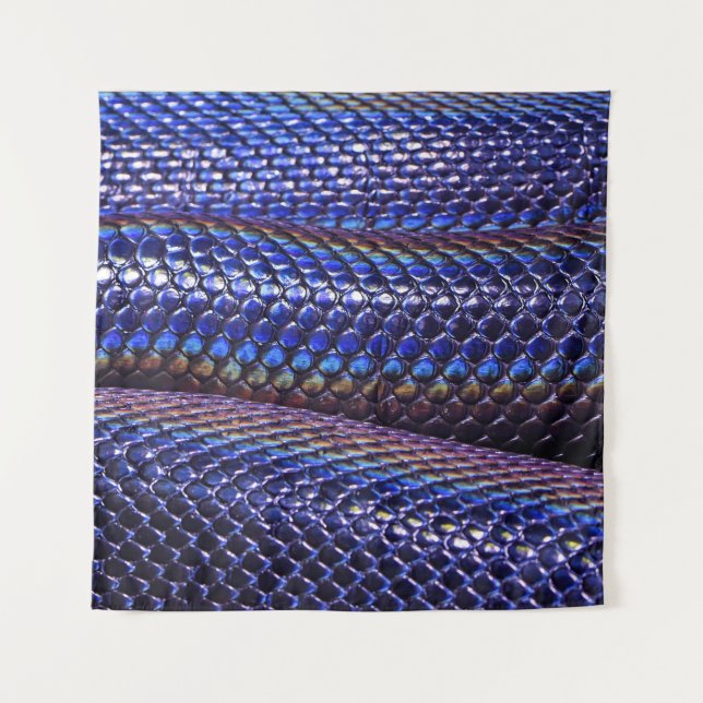 Tapiz Piel de serpiente azul y violeta (Anverso)