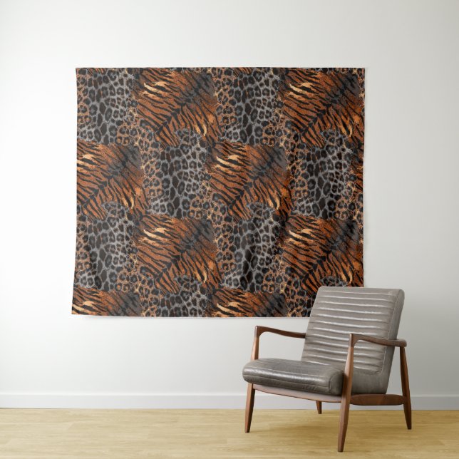 Tapiz Piel de tigre leopardo (In situ (horizontal))