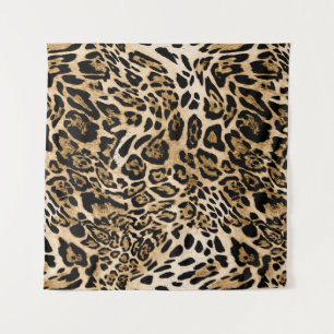 Tapiz Piel leopardo africana: Textura animal sin mar