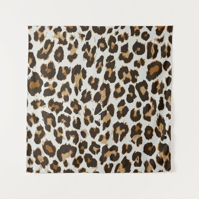 Tapiz Piel leopardo: Textura vintage sin foco (Anverso)