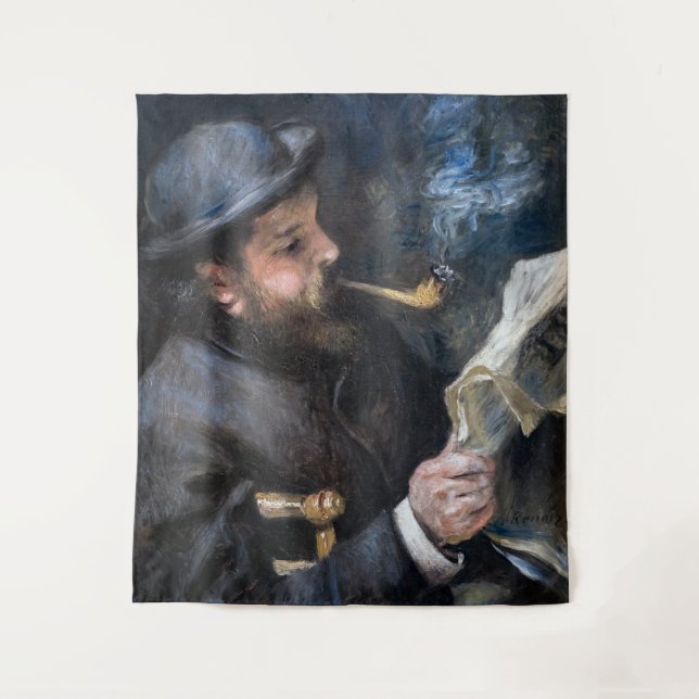 Tapiz Pierre-Auguste Renoir - Claude Monet Reading (Anverso)