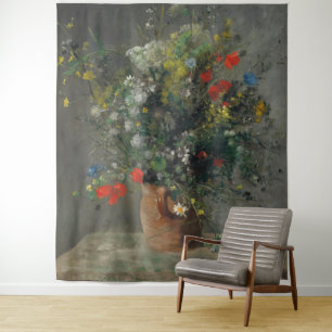 Tapiz Pierre-Auguste Renoir - Flores en una plaza 1866