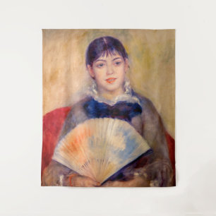 Tapiz Pierre-Auguste Renoir - Muchacha con un abanico