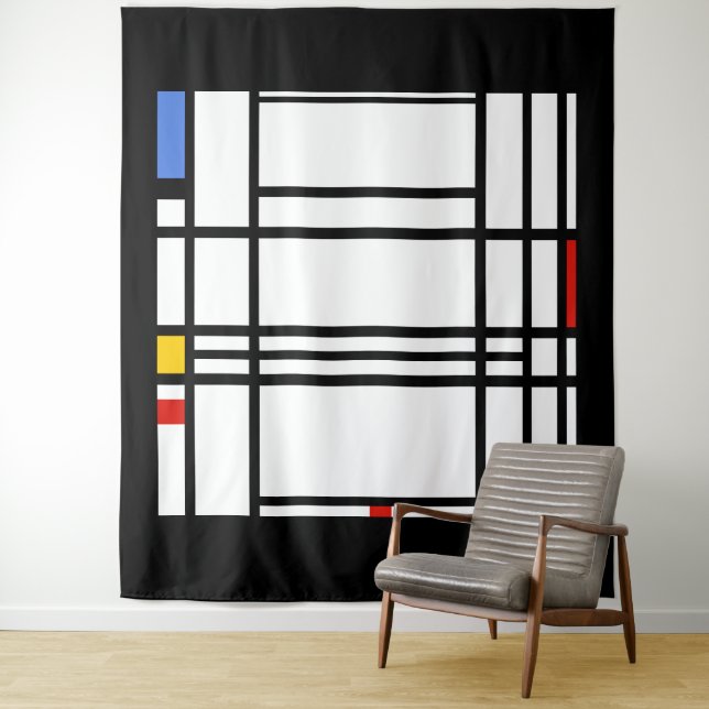 Tapiz Piet Mondrian, Composición 10 (In situ)