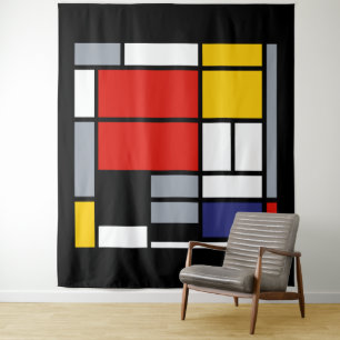 Tapiz Piet Mondrian, Composición con Avión Rojo Grande